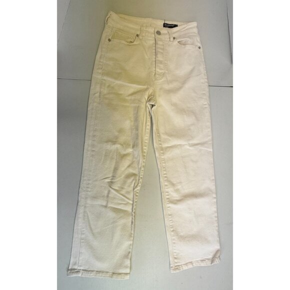 BlankNYC The Baxter Ribcage Straight Leg Jean 28 Off White $128 Button Fly - Picture 1 of 12
